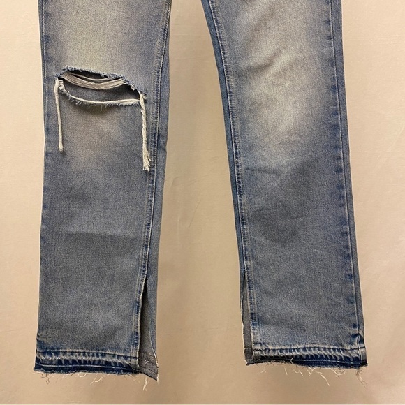 BDG Sz 4 (27) Urban Outfitters Bootcut Release Split Hem Jeans High Rise - Picture 6 of 14
